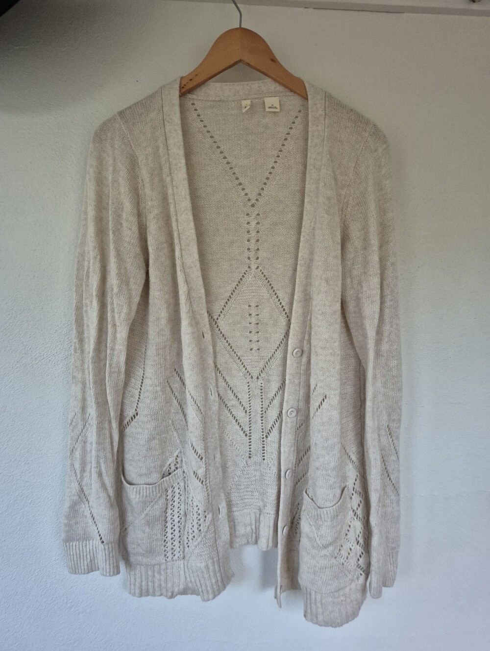 Cotton And Cashmere Blend Cardigan By Moth Anthropologie Medium